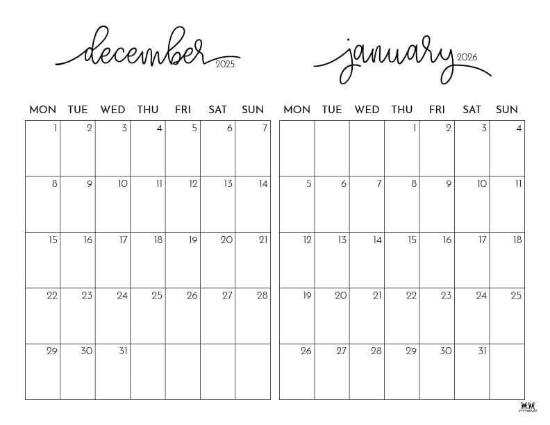 Printable-Two-Month-December-2025-January-2026-Calendars-26