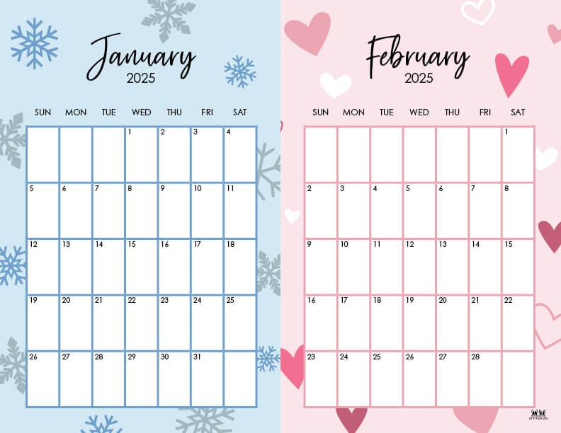 Printable-Two-Month-January-February-2025-Calendars-8