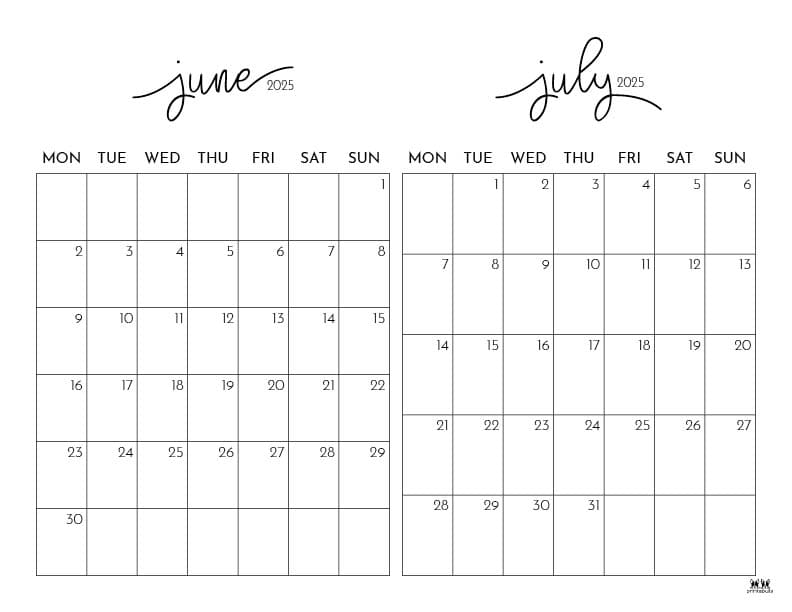 Printable-Two-Month-June-July-2025-Calendars-26