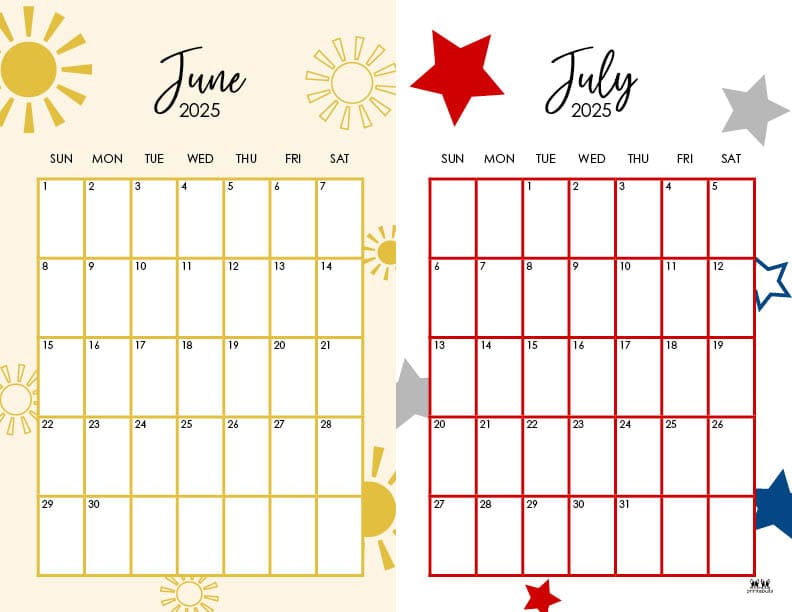 Printable-Two-Month-June-July-2025-Calendars-8