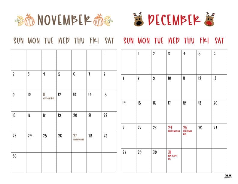 Printable-Two-Month-November-December-2025-Calendars-10