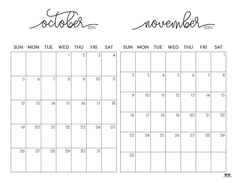 Printable-Two-Month-October-November-2025-Calendars-1