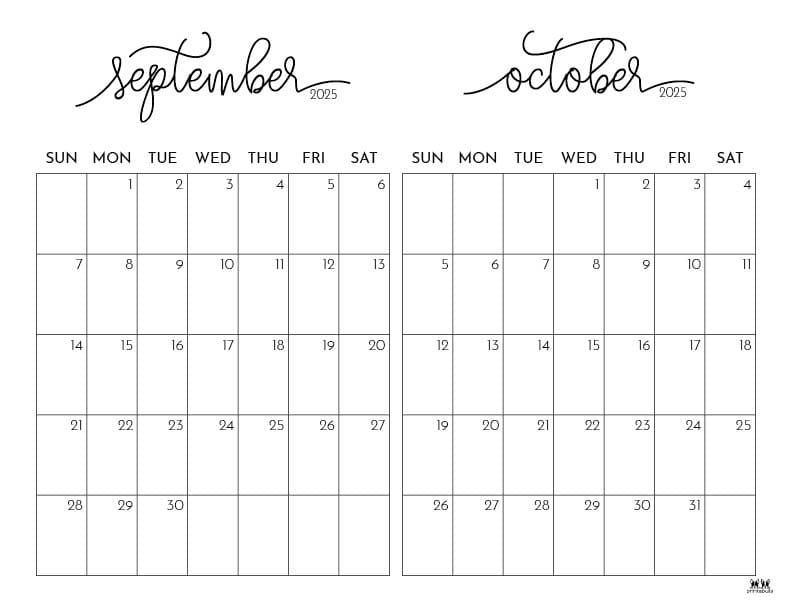 Printable-Two-Month-September-October-2025-Calendars-1