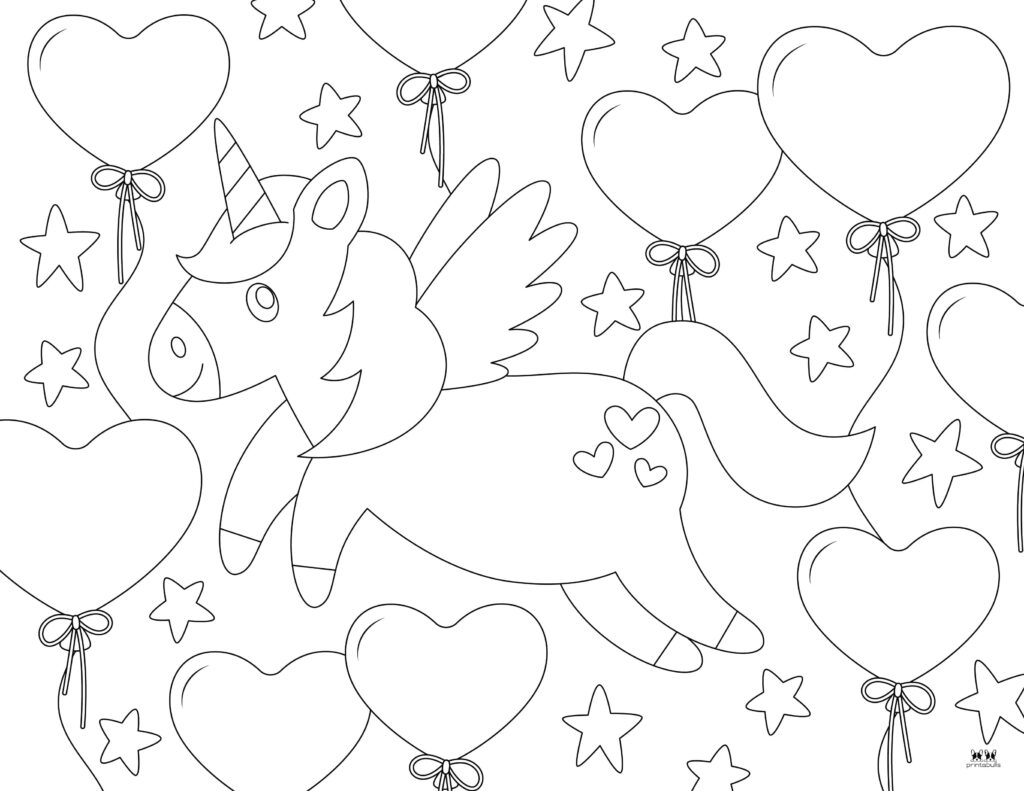 Printable-Unicorn-Valentines-Day-Coloring-Page-9