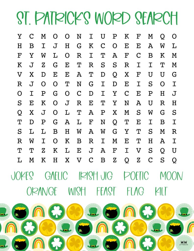 Printable-St-Patricks-Day-Word-Search-Medium-2